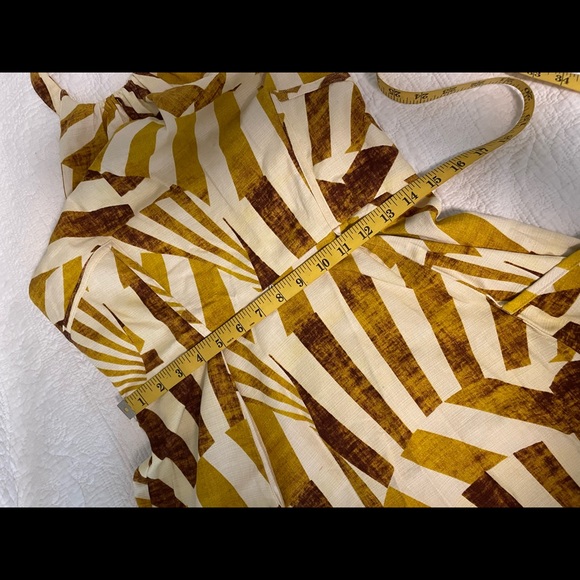 Gold Sunburst Natural Woven Halter Dress - Picture 7 of 9